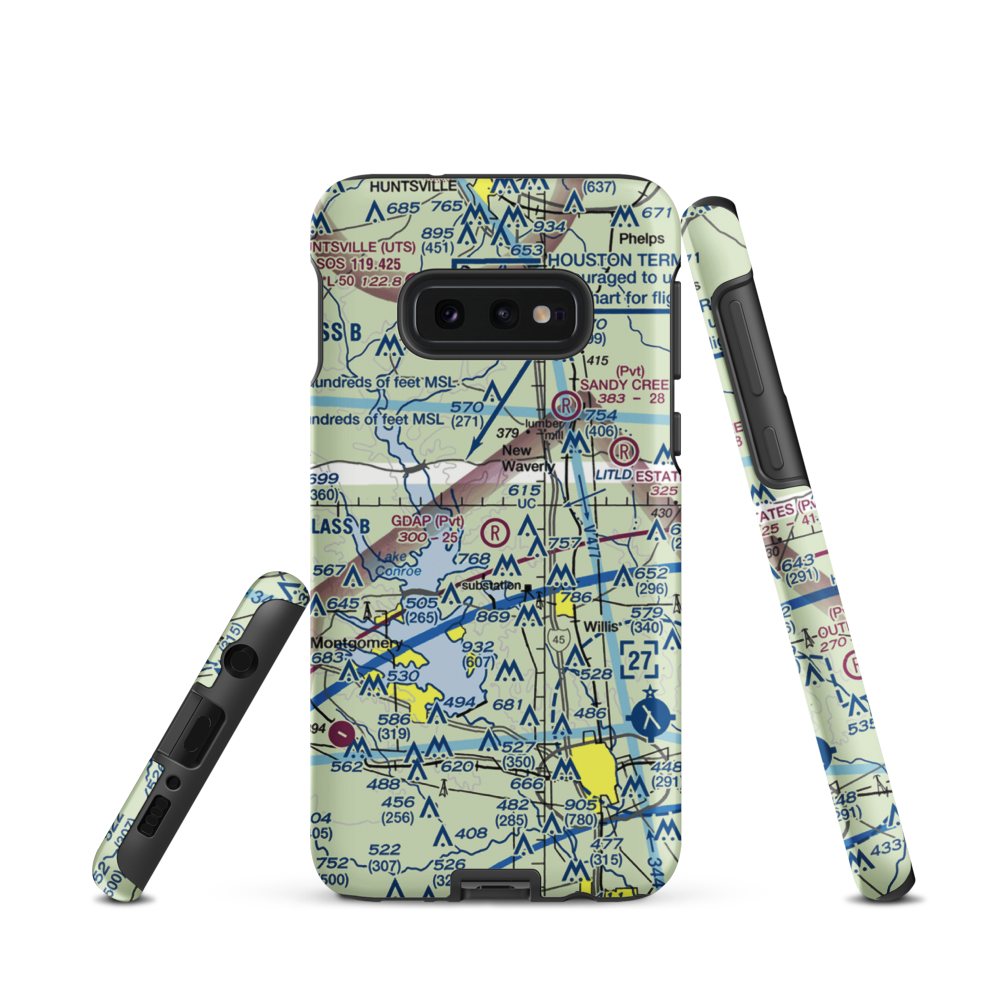 Gdap Air Ranch Airport (97TS) VFR Sectional Samsung Phone Case Samsung Galaxy S10e model shown