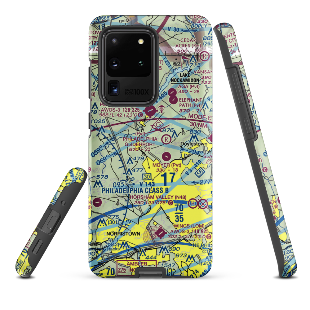 Gehris Airport (39PA) VFR Sectional Samsung Phone Case Samsung Galaxy S20 Ultra model shown