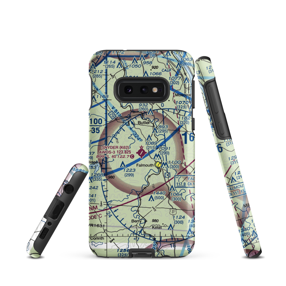 Gene Snyder Airport (K62) VFR Sectional Samsung Phone Case Samsung Galaxy S10 Plus model shown