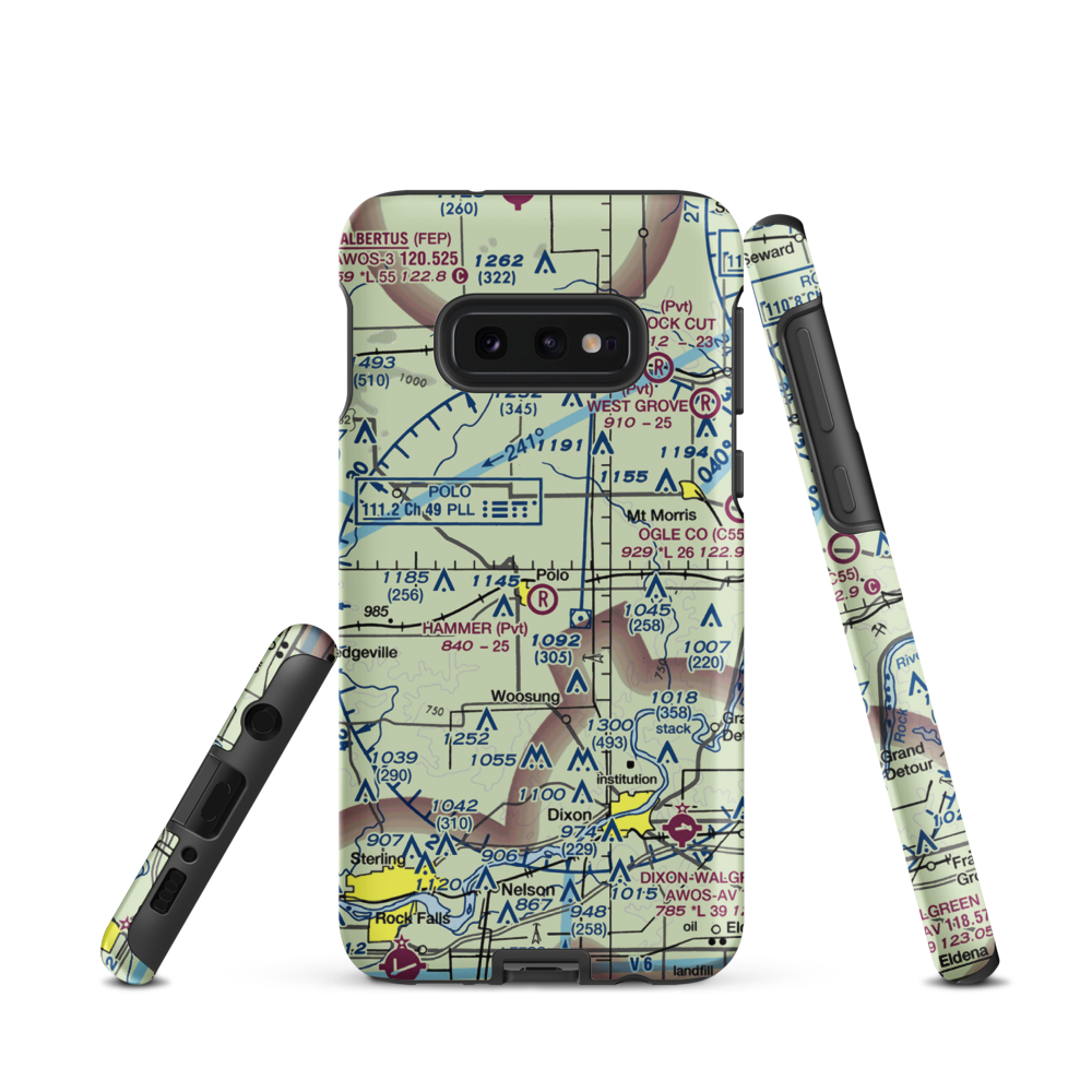 Gentry Airport (LL55) VFR Sectional Samsung Phone Case Samsung Galaxy S10e model shown