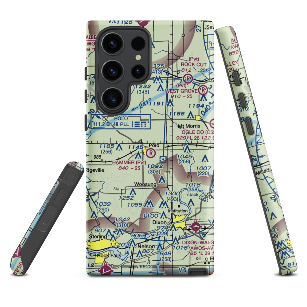 Gentry Airport (LL55) VFR Sectional Samsung Phone Case Samsung Galaxy S23 Ultra model shown
