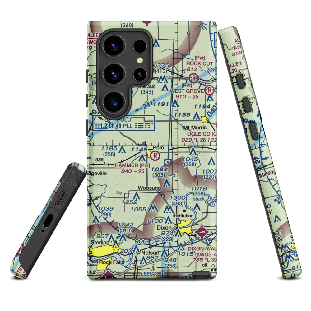 Gentry Airport (LL55) VFR Sectional Samsung Phone Case Samsung Galaxy S24 Ultra model shown