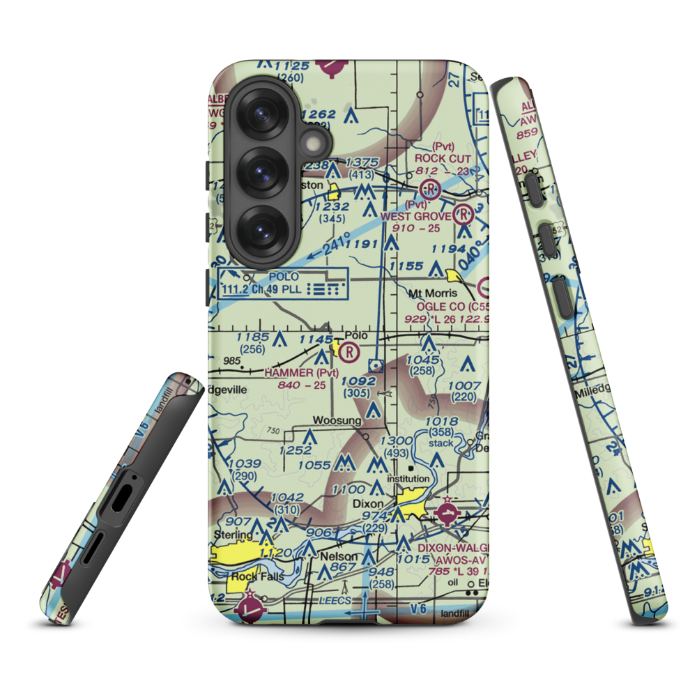 Gentry Airport (LL55) VFR Sectional Samsung Phone Case Samsung Galaxy S25 Plus model shown