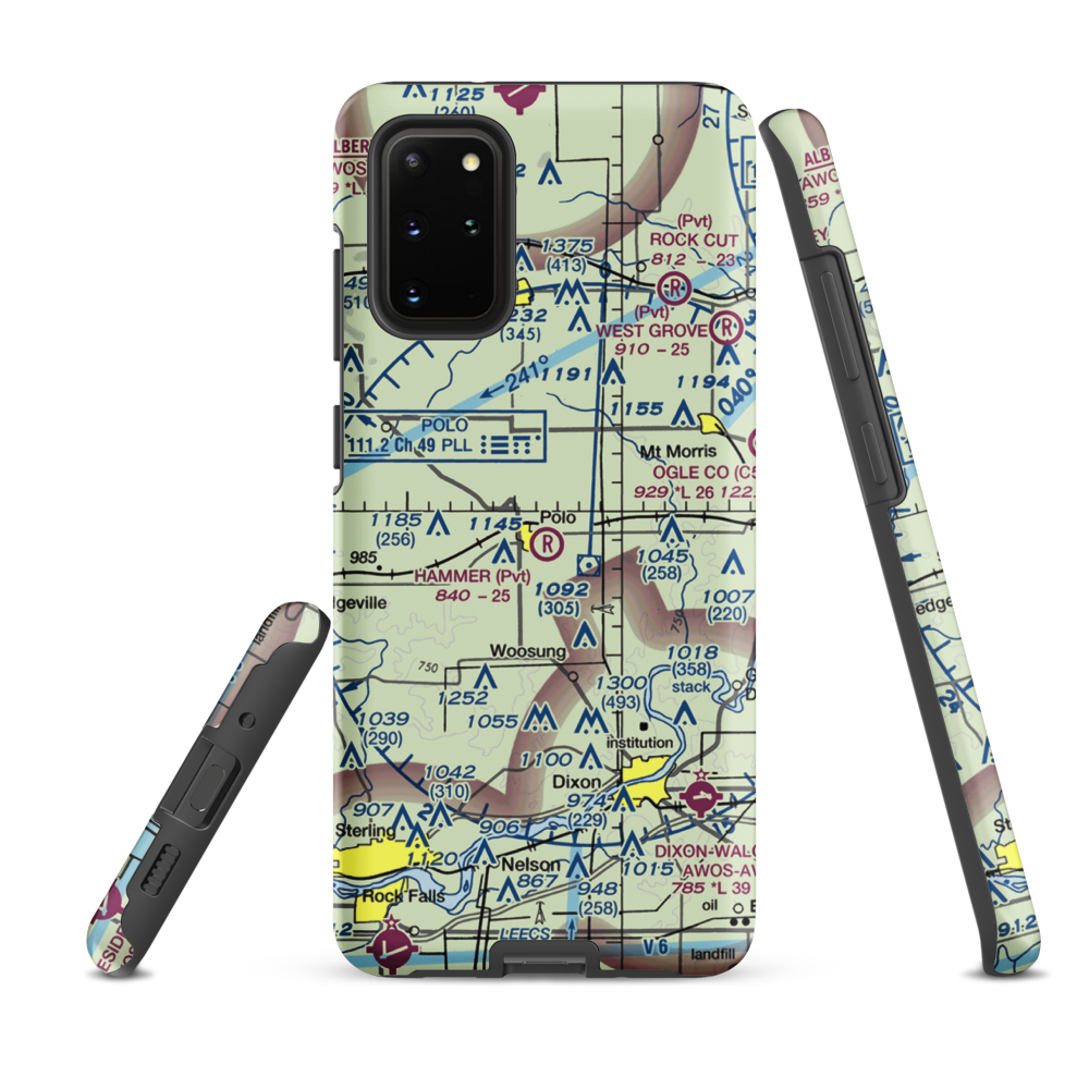 Gentry Airport (LL55) VFR Sectional Samsung Phone Case Samsung Galaxy S20 Plus model shown