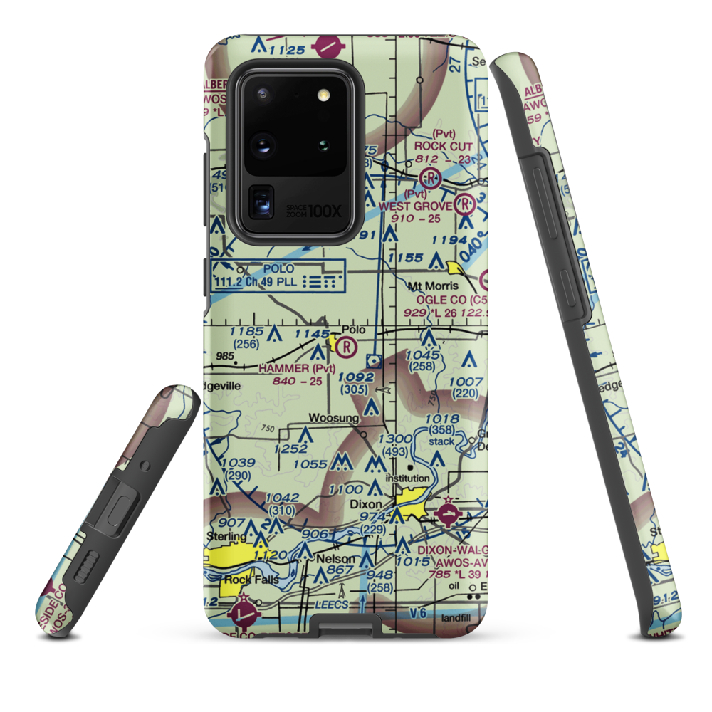 Gentry Airport (LL55) VFR Sectional Samsung Phone Case Samsung Galaxy S20 Ultra model shown