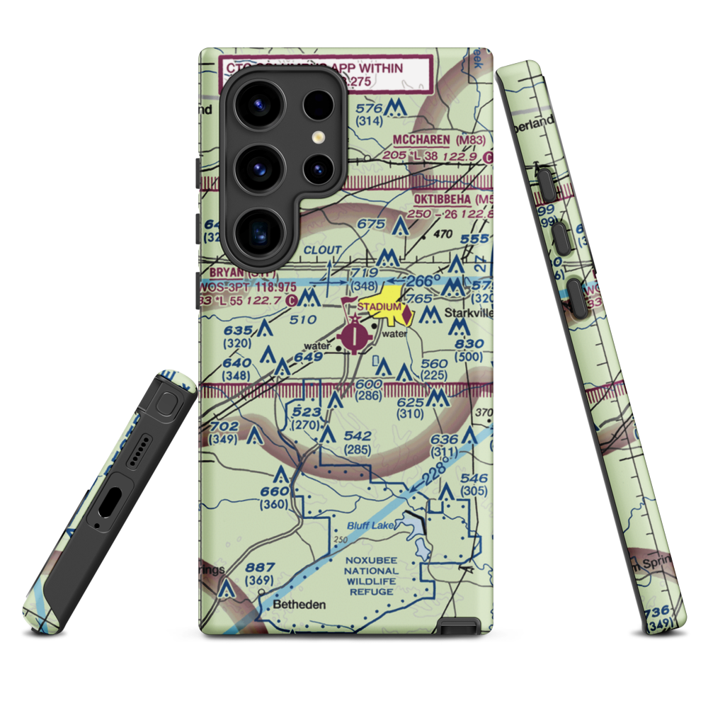George M Bryan Airport (STF) VFR Sectional Samsung Phone Case Samsung Galaxy S24 Ultra model shown