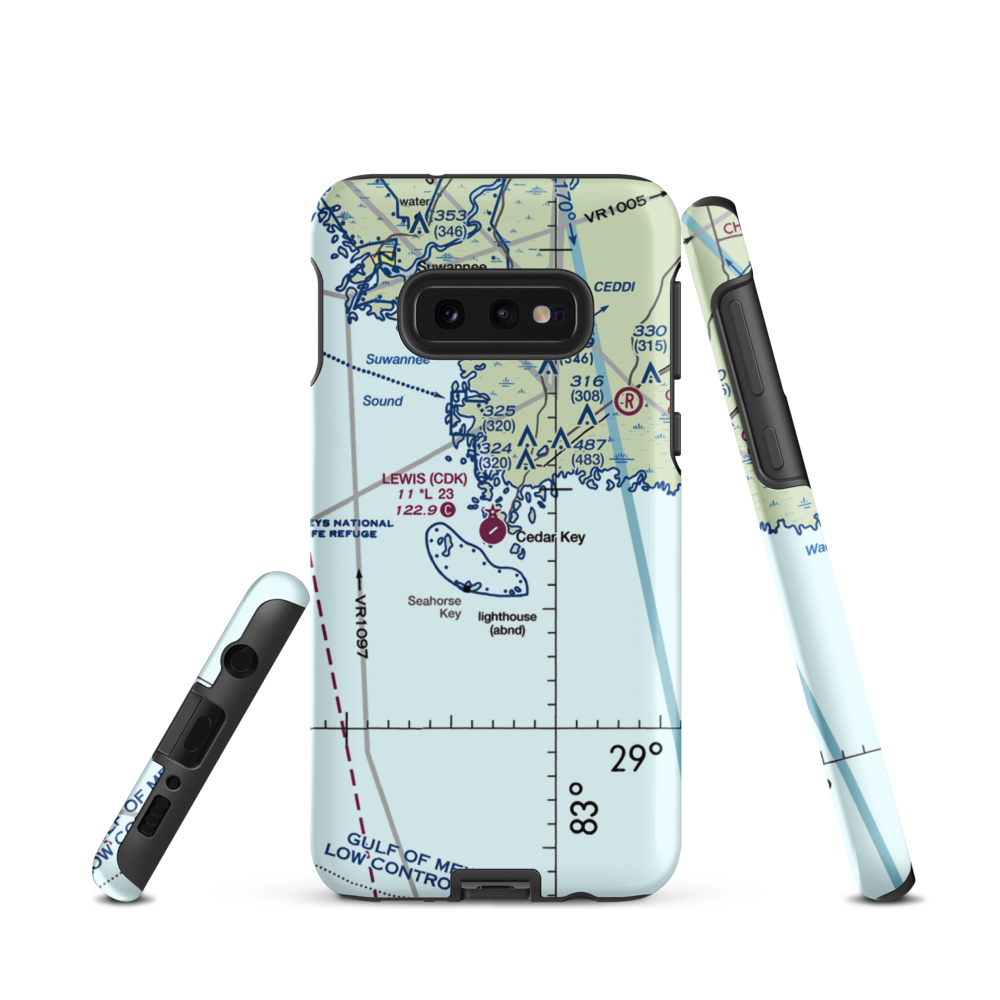 George T Lewis Airport (CDK) VFR Sectional Samsung Phone Case Samsung Galaxy S10e model shown