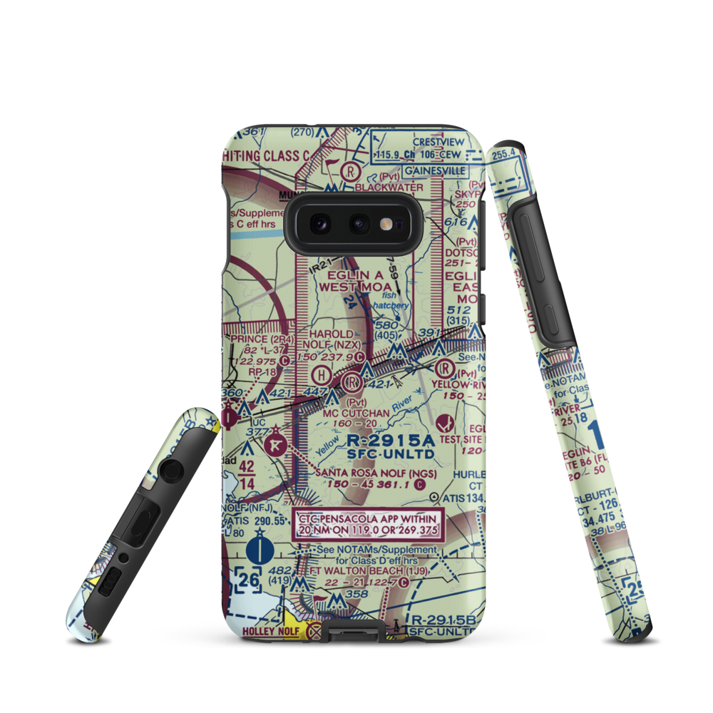 George T Mc Cutchan Airport (8FL6) VFR Sectional Samsung Phone Case Samsung Galaxy S10e model shown
