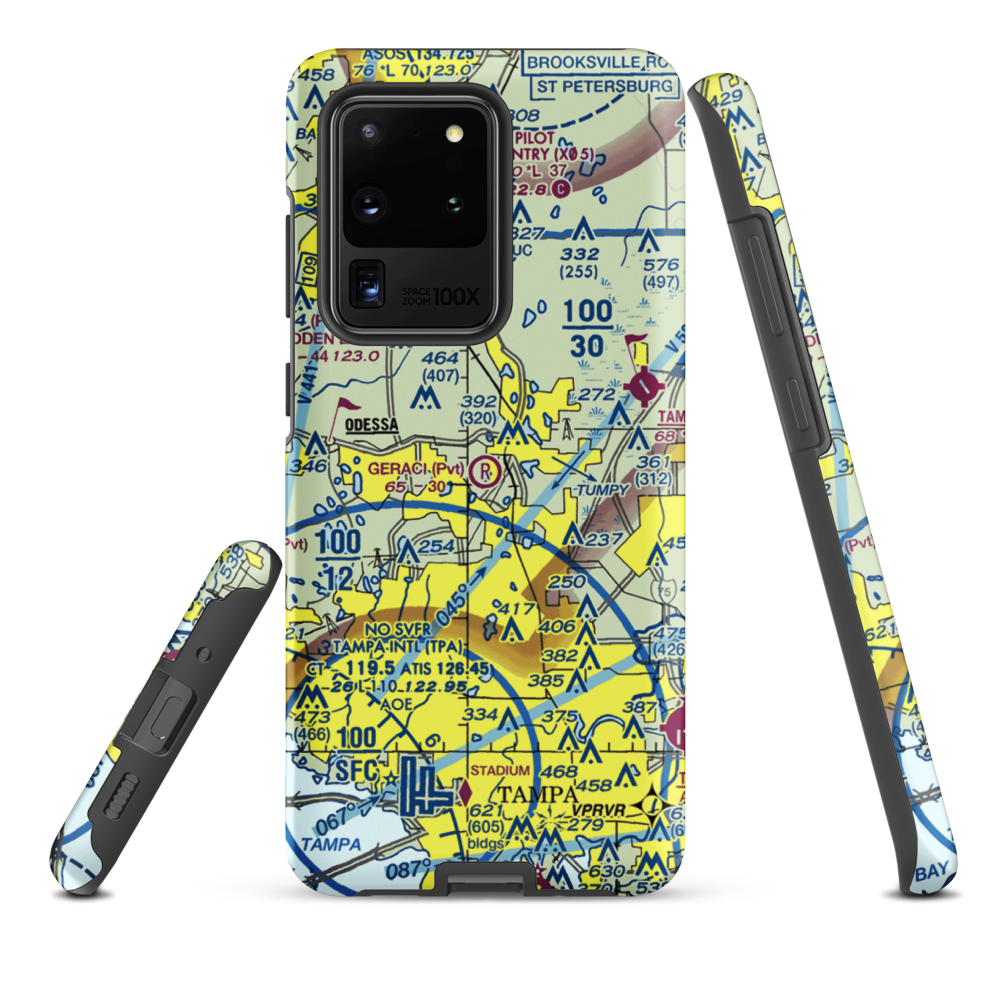 Geraci Airpark (FL35) VFR Sectional Samsung Phone Case Samsung Galaxy S20 Ultra model shown