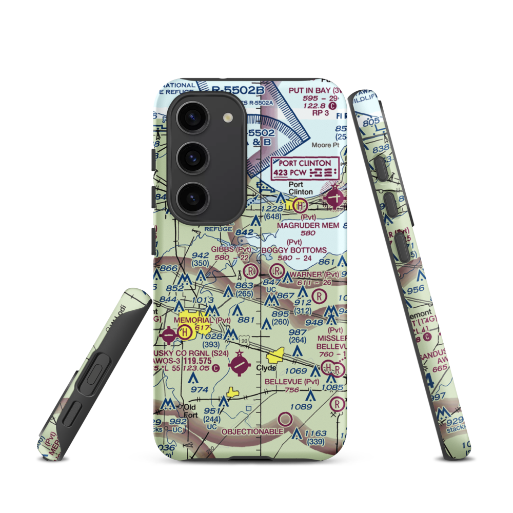 Gibbs Field (03OH) VFR Sectional Samsung Phone Case Samsung Galaxy S23 model shown