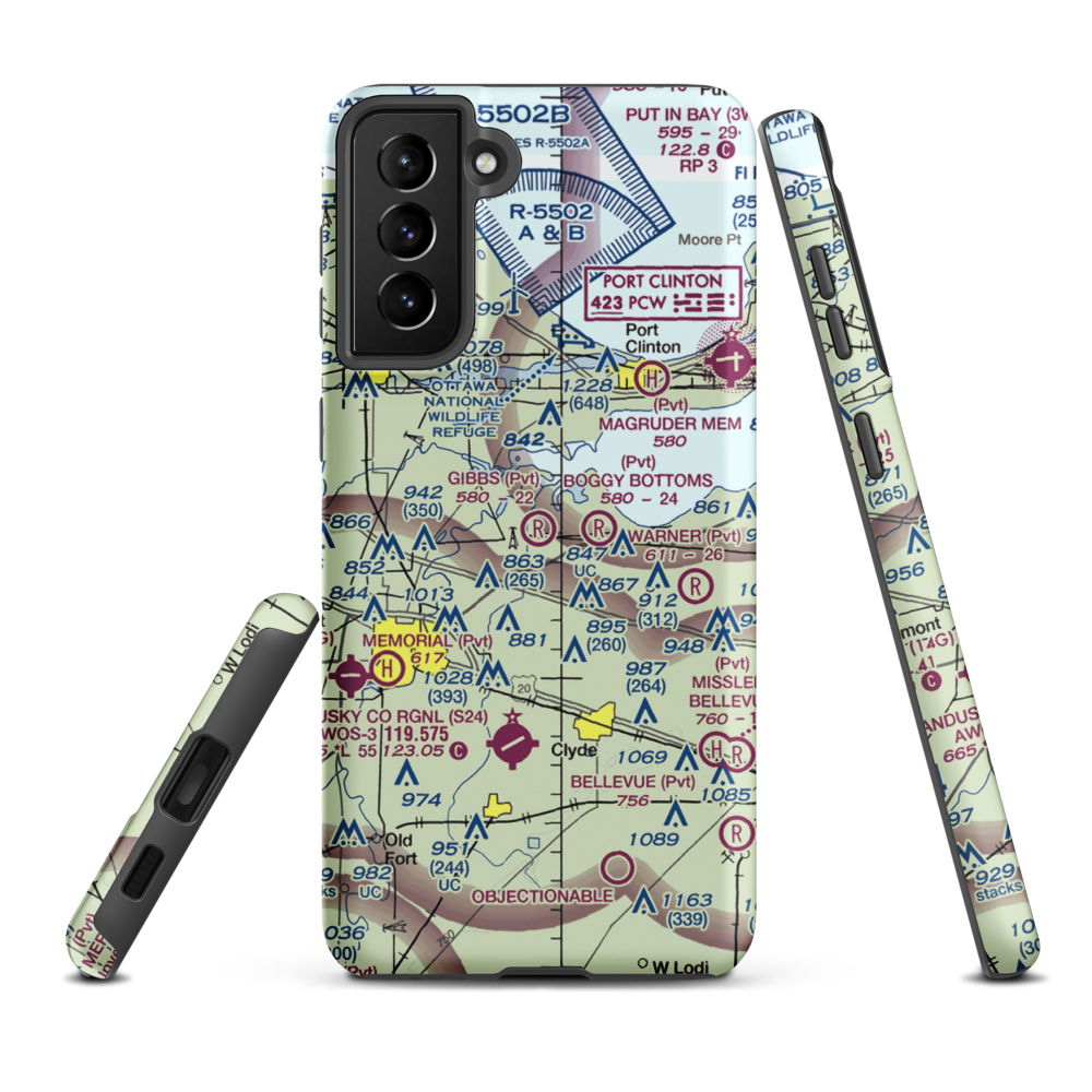 Gibbs Field (03OH) VFR Sectional Samsung Phone Case Samsung Galaxy S21 Plus model shown