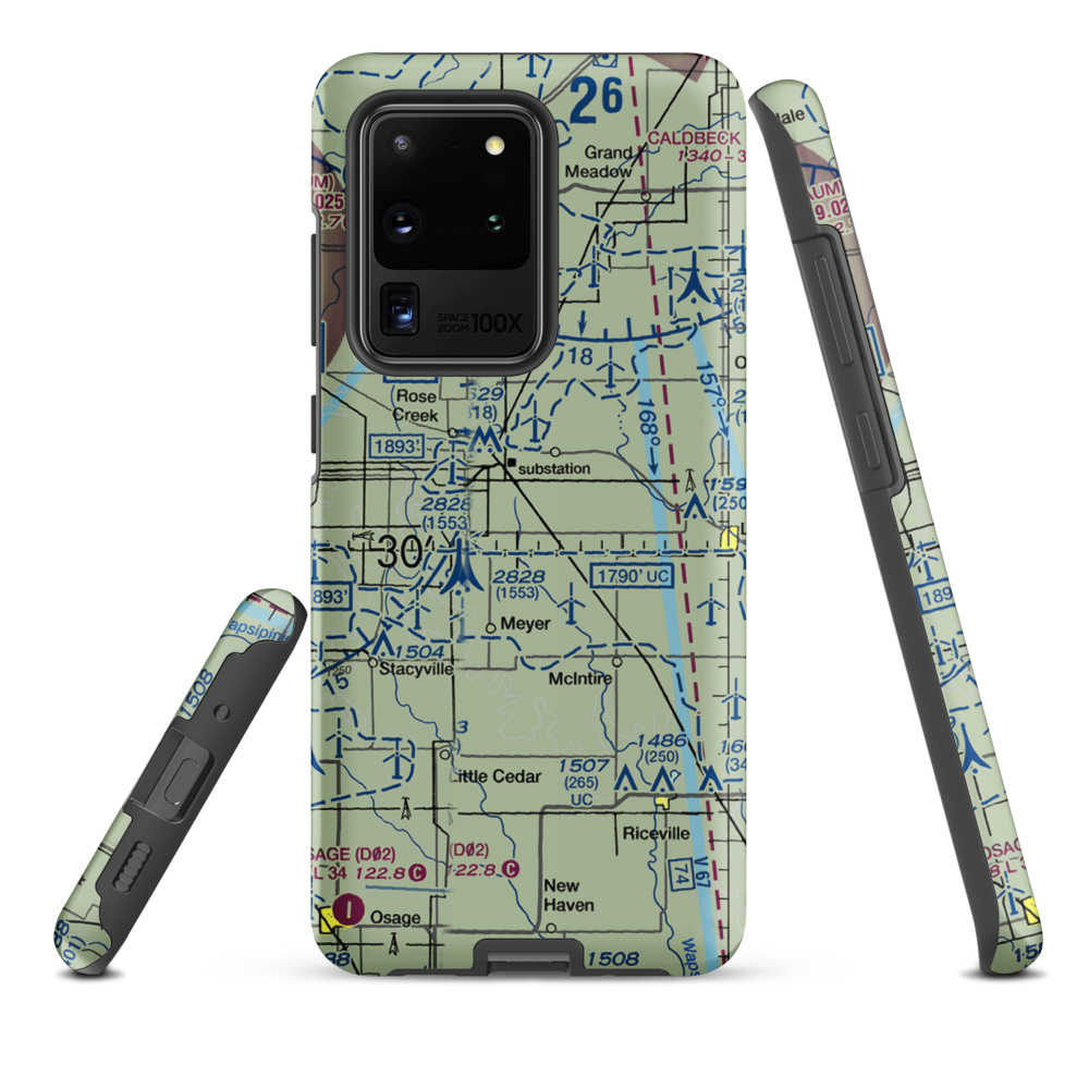 Gilgenbach's Airport (MY11) VFR Sectional Samsung Phone Case Samsung Galaxy S20 Ultra model shown