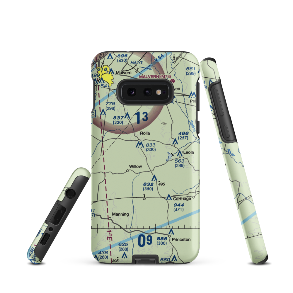 Gillespie Strip (AR82) VFR Sectional Samsung Phone Case Samsung Galaxy S10 Plus model shown