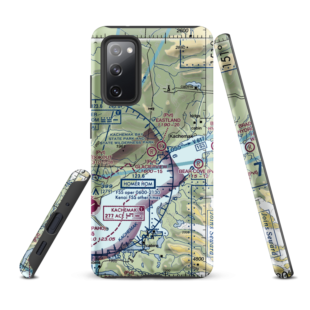 Glacierview Strip (AK17) VFR Sectional Samsung Phone Case Samsung Galaxy S20 FE model shown