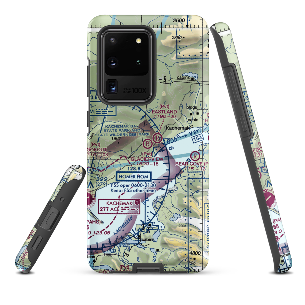 Glacierview Strip (AK17) VFR Sectional Samsung Phone Case Samsung Galaxy S20 Ultra model shown