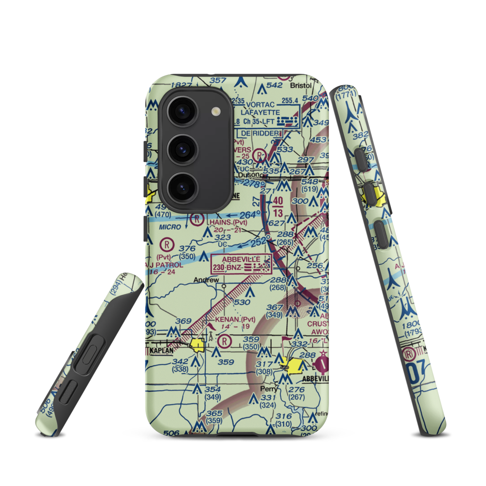 Gladney Airport (7LA4) VFR Sectional Samsung Phone Case Samsung Galaxy S23 model shown
