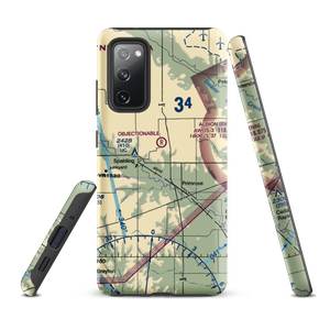 Glaser Airport (NE85) VFR Sectional Samsung Phone Case