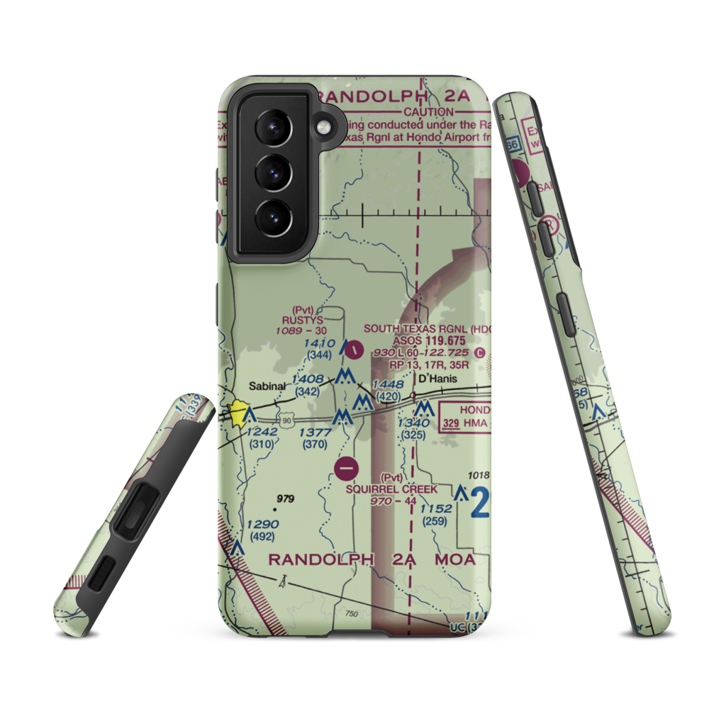 Glasscock Field (4TS8) VFR Sectional Samsung Phone Case Samsung Galaxy S21 Ultra model shown