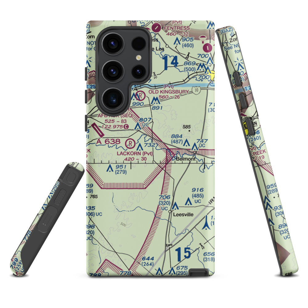 Glen Beicker Ranch Airport (83R) VFR Sectional Samsung Phone Case Samsung Galaxy S23 Ultra model shown