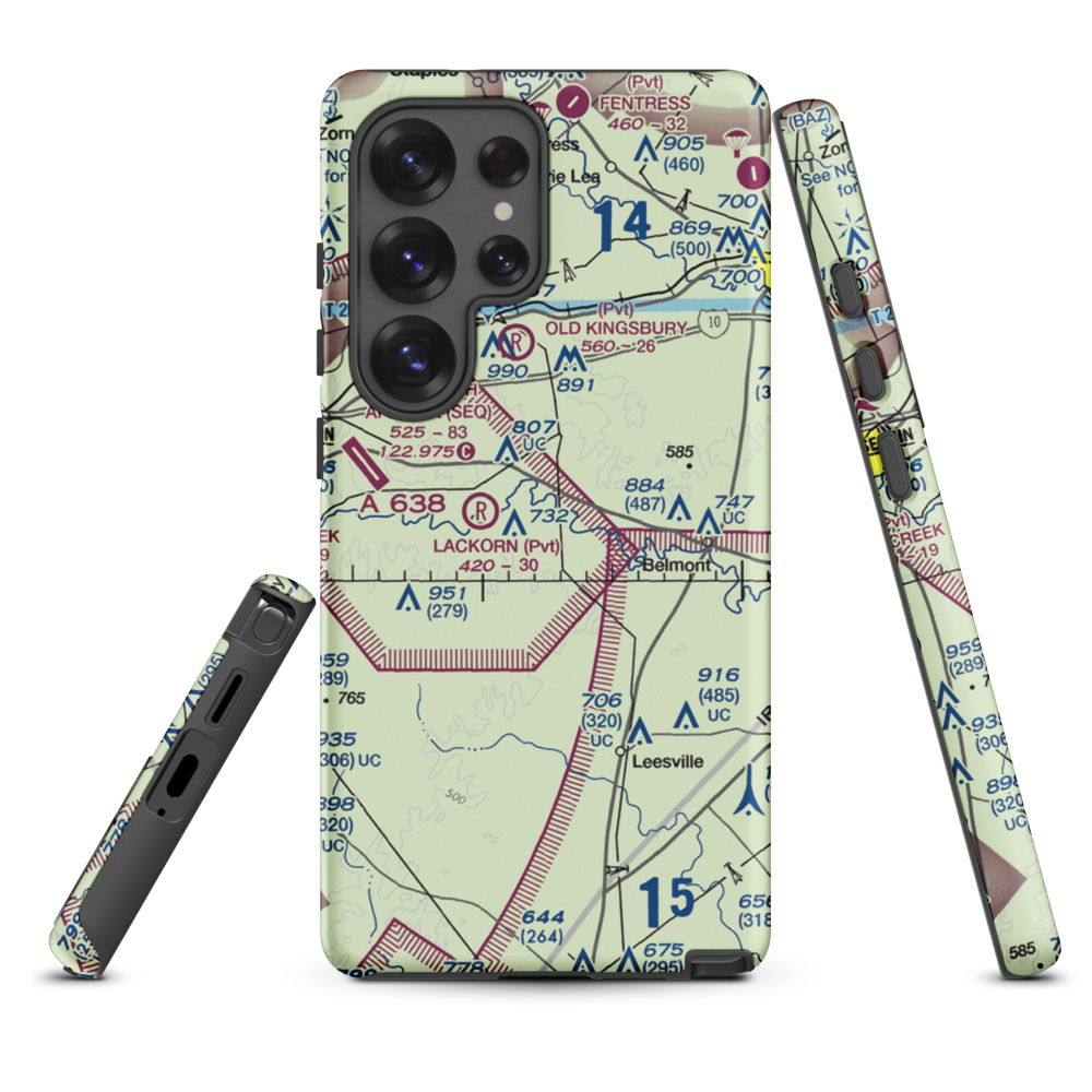 Glen Beicker Ranch Airport (83R) VFR Sectional Samsung Phone Case Samsung Galaxy S25 Ultra model shown
