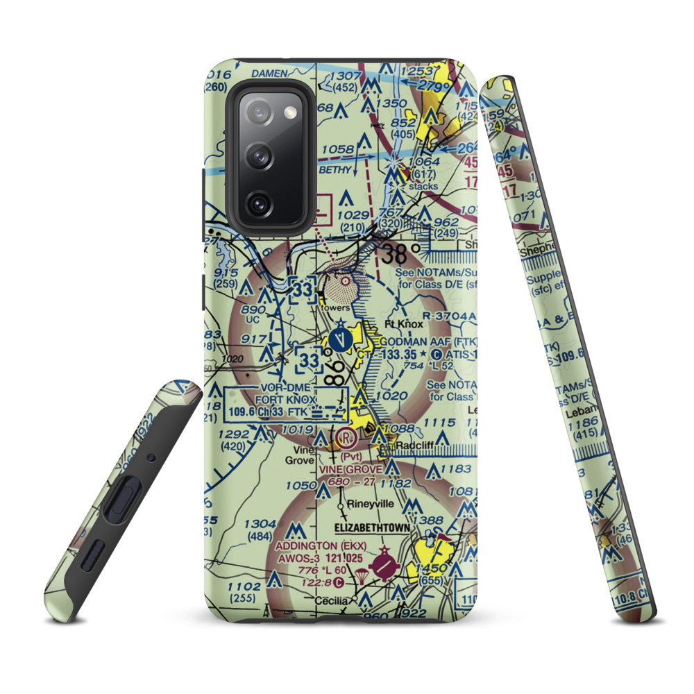 Godman Army Air Field (FTK) VFR Sectional Samsung Phone Case Samsung Galaxy S20 FE model shown