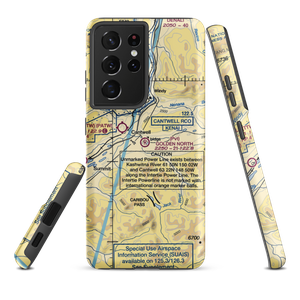 Golden North Airfield (15AK) VFR Sectional Samsung Phone Case