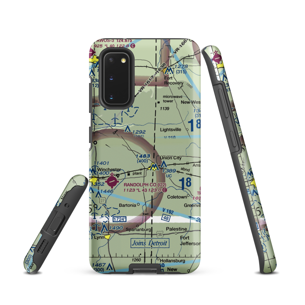 Good Earth Farm Strip (II73) VFR Sectional Samsung Phone Case Samsung Galaxy S20 model shown