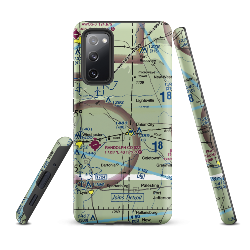 Good Earth Farm Strip (II73) VFR Sectional Samsung Phone Case Samsung Galaxy S20 FE model shown