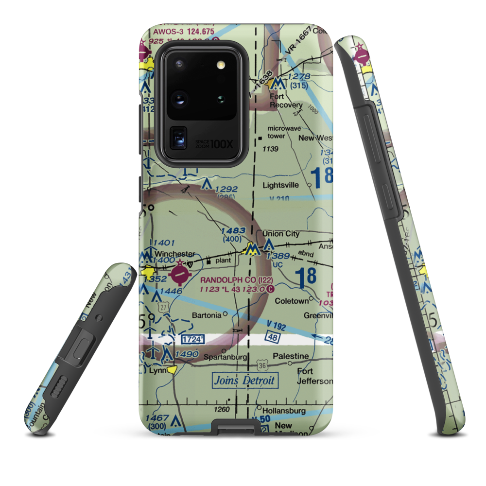 Good Earth Farm Strip (II73) VFR Sectional Samsung Phone Case Samsung Galaxy S20 Ultra model shown