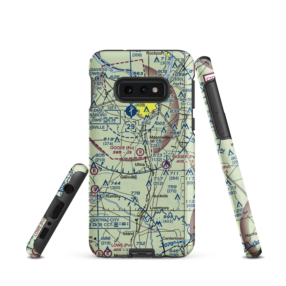 Goode Airpark (3KY1) VFR Sectional Samsung Phone Case Samsung Galaxy S10e model shown