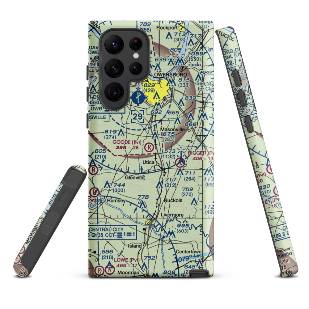Goode Airpark (3KY1) VFR Sectional Samsung Phone Case Samsung Galaxy S22 Ultra model shown