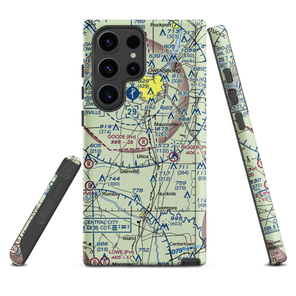 Goode Airpark (3KY1) VFR Sectional Samsung Phone Case Samsung Galaxy S23 Ultra model shown