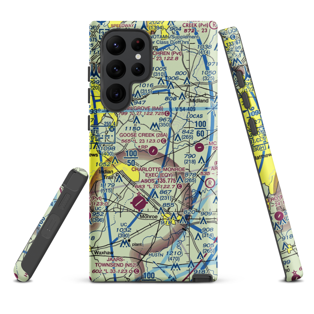 Goose Creek Airport (28A) VFR Sectional Samsung Phone Case Samsung Galaxy S22 Ultra model shown