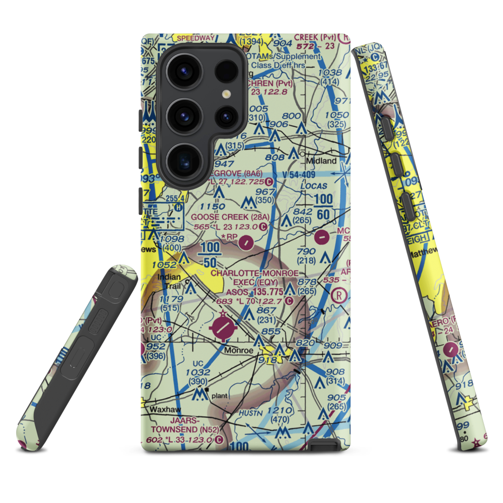 Goose Creek Airport (28A) VFR Sectional Samsung Phone Case Samsung Galaxy S23 Ultra model shown