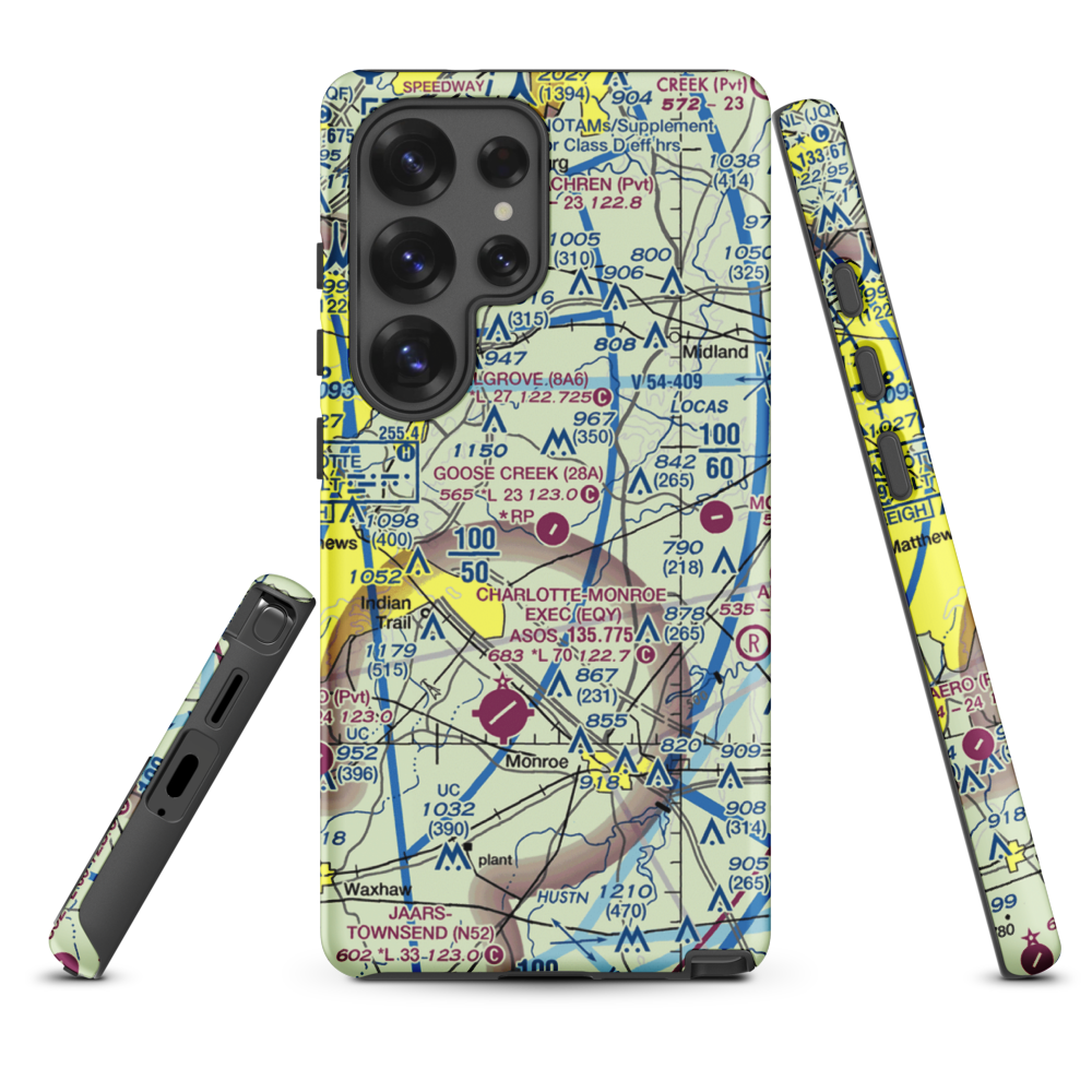 Goose Creek Airport (28A) VFR Sectional Samsung Phone Case Samsung Galaxy S25 Ultra model shown