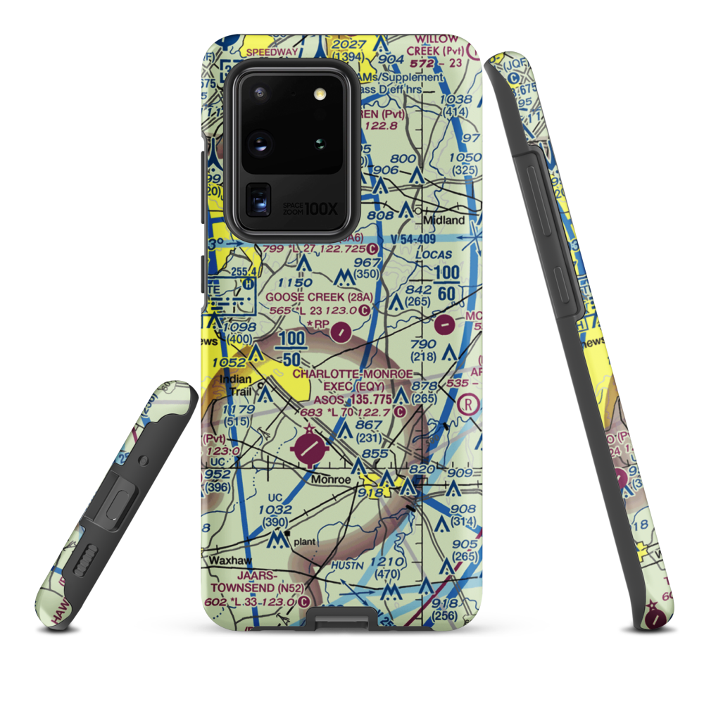 Goose Creek Airport (28A) VFR Sectional Samsung Phone Case Samsung Galaxy S20 Ultra model shown