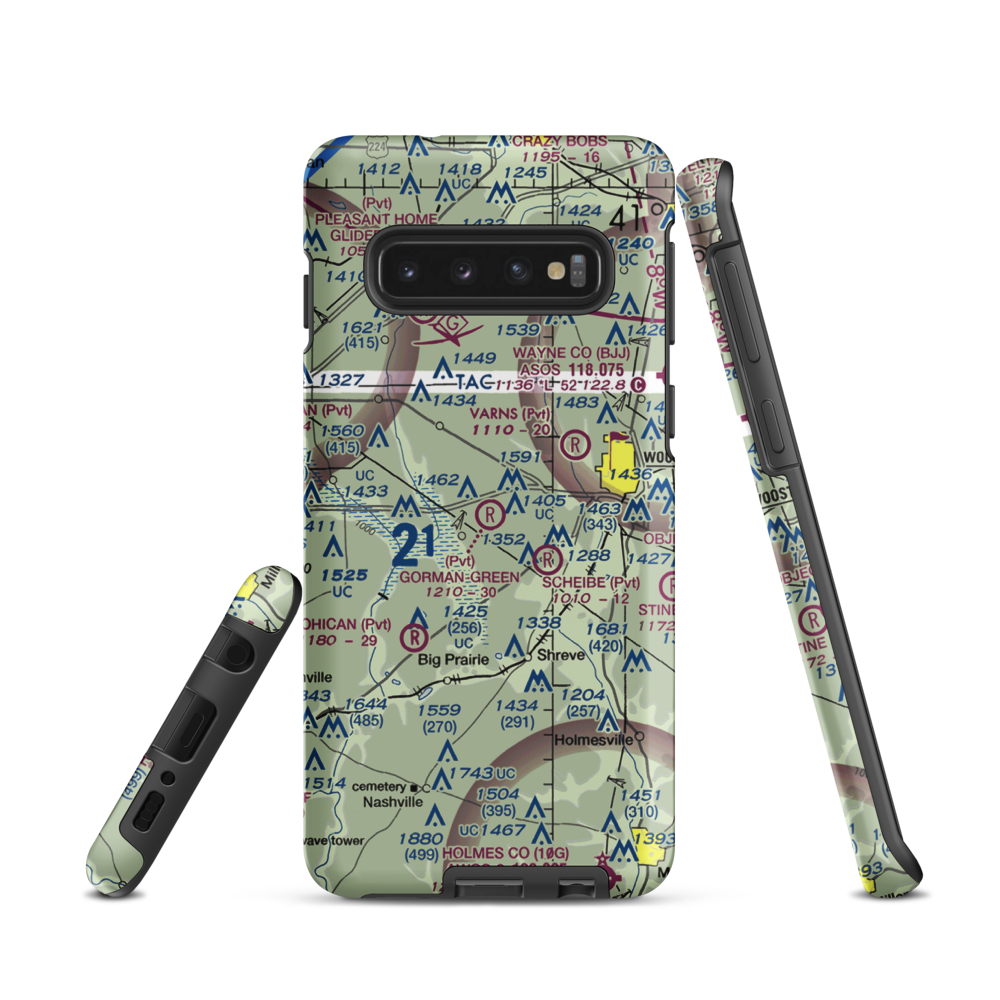 Gorman-Freeman Airport (66OI) VFR Sectional Samsung Phone Case Samsung Galaxy S10 model shown