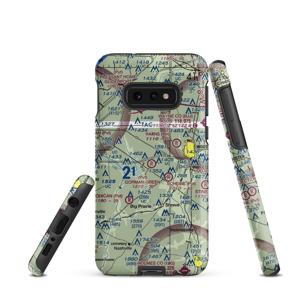 Gorman-Freeman Airport (66OI) VFR Sectional Samsung Phone Case Samsung Galaxy S10 Plus model shown