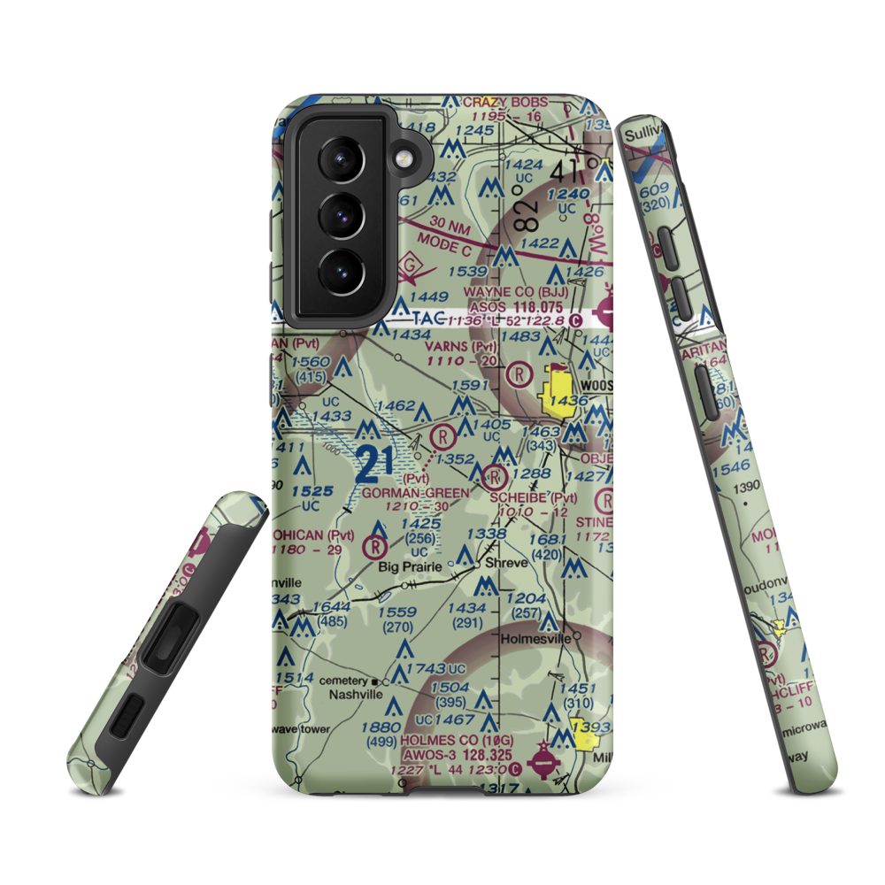 Gorman-Freeman Airport (66OI) VFR Sectional Samsung Phone Case Samsung Galaxy S21 FE model shown