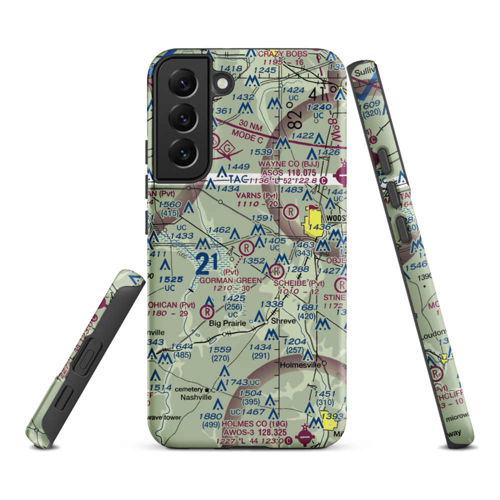 Gorman-Freeman Airport (66OI) VFR Sectional Samsung Phone Case Samsung Galaxy S22 Plus model shown