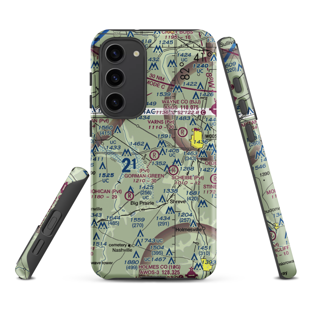 Gorman-Freeman Airport (66OI) VFR Sectional Samsung Phone Case Samsung Galaxy S23 Plus model shown