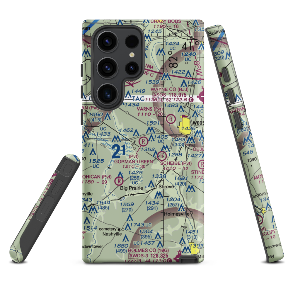 Gorman-Freeman Airport (66OI) VFR Sectional Samsung Phone Case Samsung Galaxy S23 Ultra model shown
