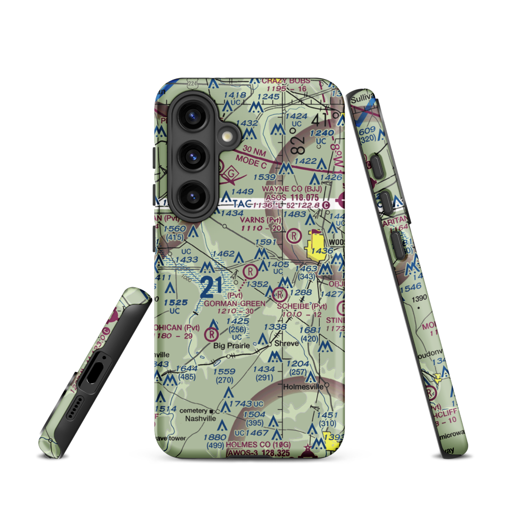 Gorman-Freeman Airport (66OI) VFR Sectional Samsung Phone Case Samsung Galaxy S24 model shown