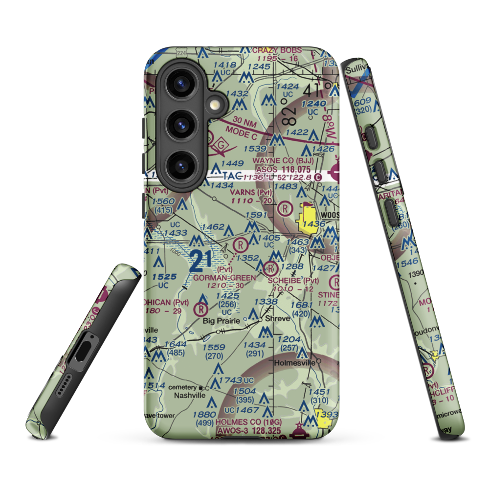 Gorman-Freeman Airport (66OI) VFR Sectional Samsung Phone Case Samsung Galaxy S24 Plus model shown
