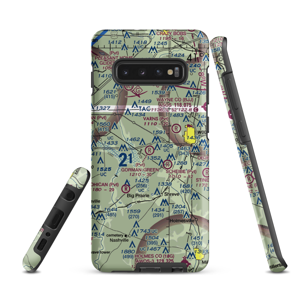 Gorman-Freeman Airport (66OI) VFR Sectional Samsung Phone Case Samsung Galaxy S10e model shown
