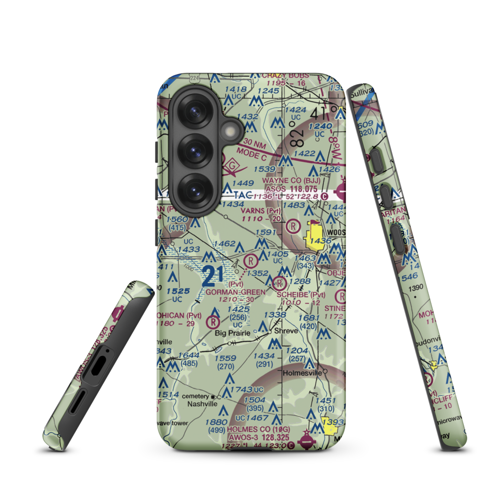 Gorman-Freeman Airport (66OI) VFR Sectional Samsung Phone Case Samsung Galaxy S25 model shown