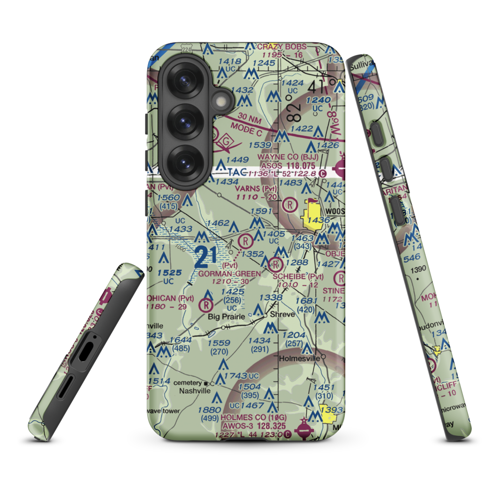 Gorman-Freeman Airport (66OI) VFR Sectional Samsung Phone Case Samsung Galaxy S25 Plus model shown