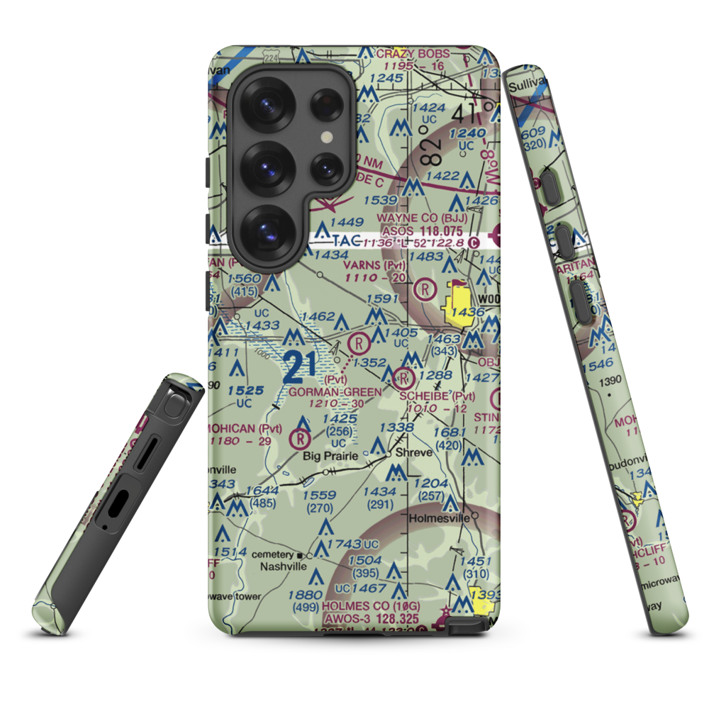 Gorman-Freeman Airport (66OI) VFR Sectional Samsung Phone Case Samsung Galaxy S25 Ultra model shown