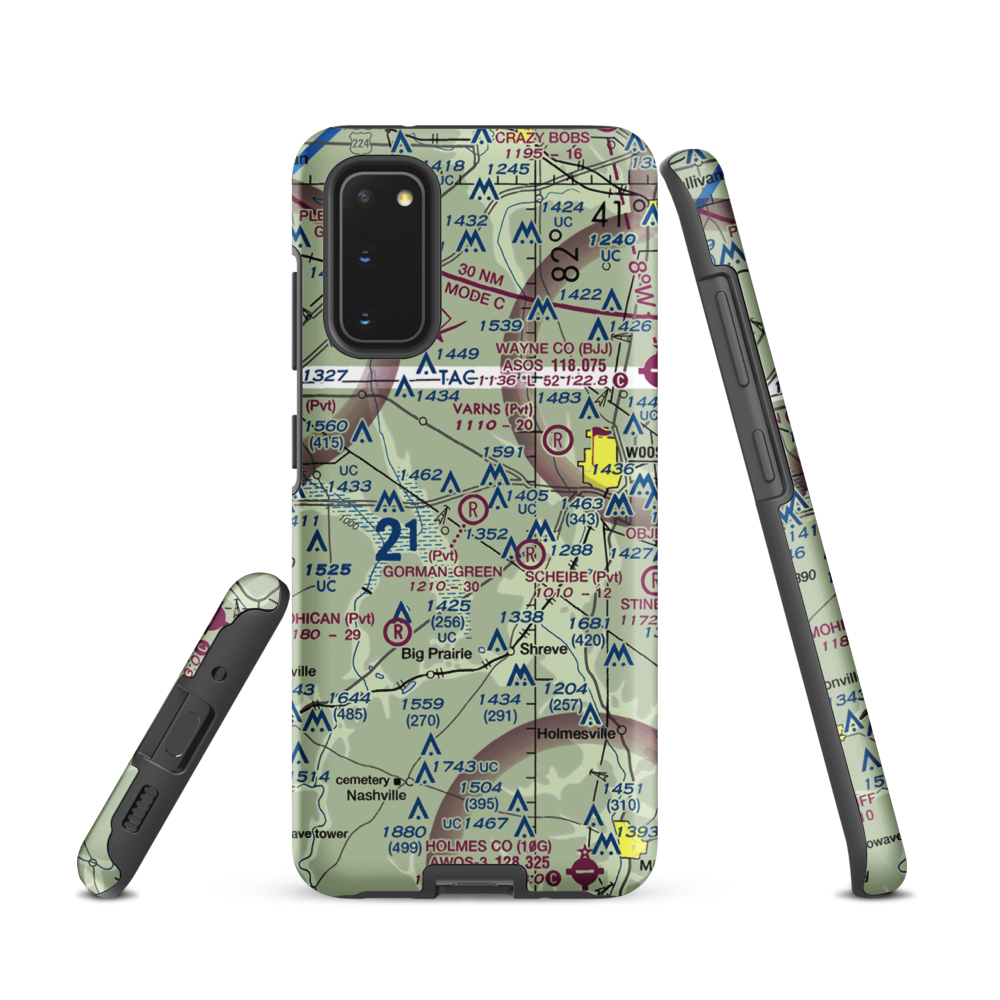 Gorman-Freeman Airport (66OI) VFR Sectional Samsung Phone Case Samsung Galaxy S20 model shown