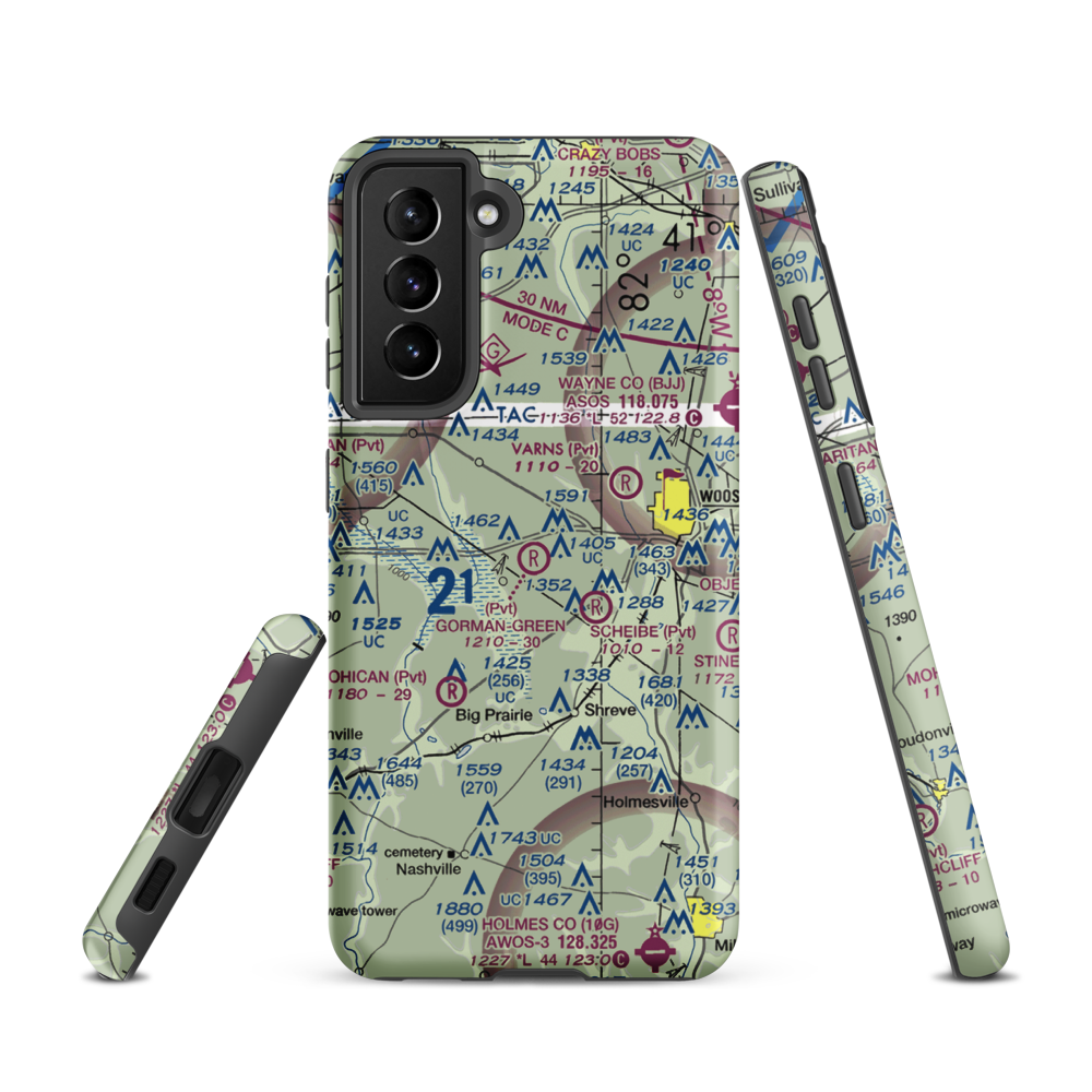 Gorman-Freeman Airport (66OI) VFR Sectional Samsung Phone Case Samsung Galaxy S21 model shown